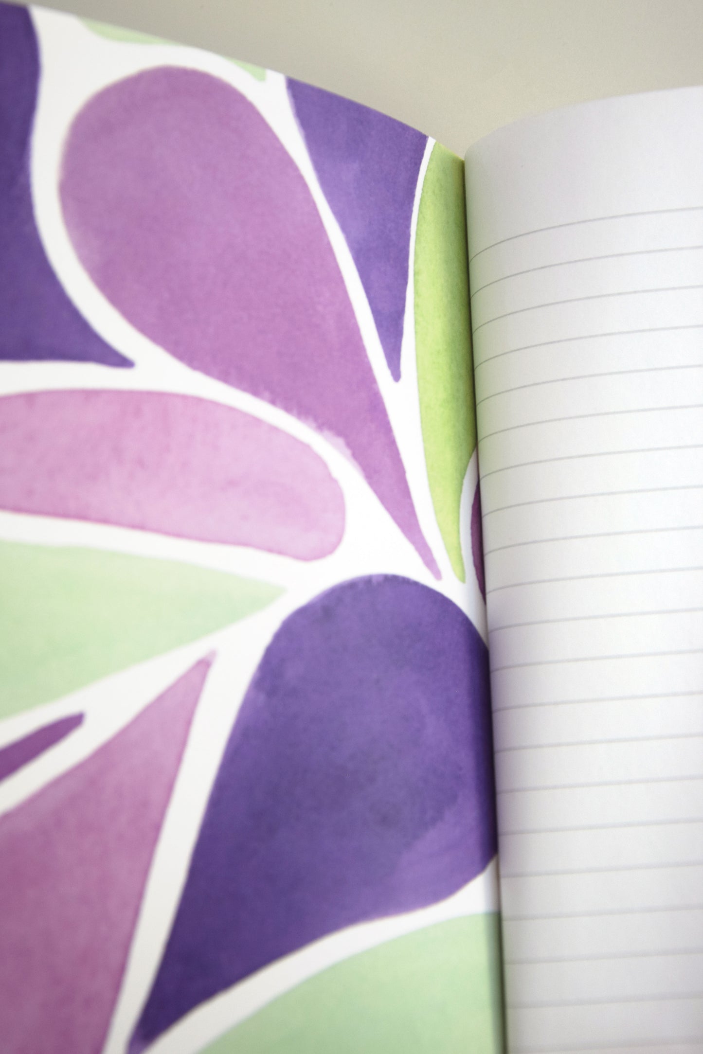"Flourishing Purples" Layflat Notebook - Small
