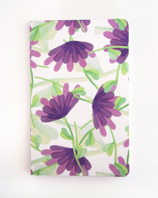 "Flourishing Purples" Layflat Notebook - Small