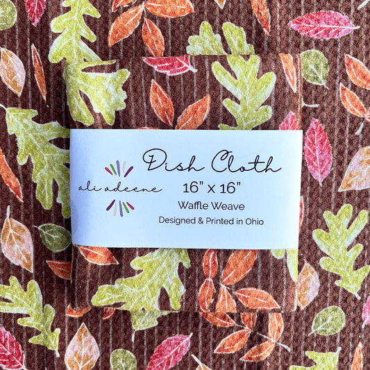 Falling Leaves - Dish Cloth