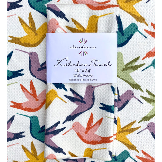 Hummingbird (Multicolored) - Kitchen Towel