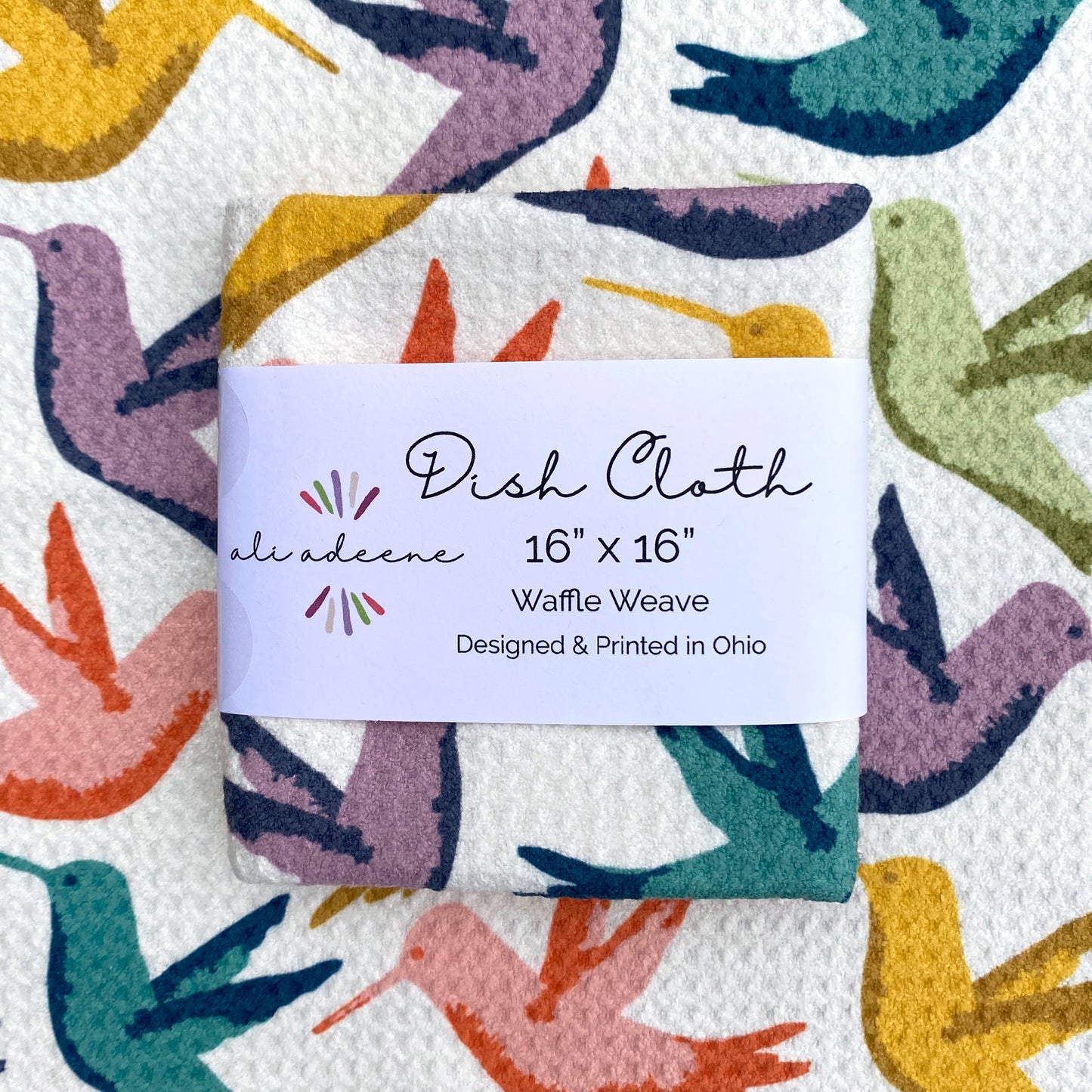 Hummingbirds (Multicolored) - Dish Cloth