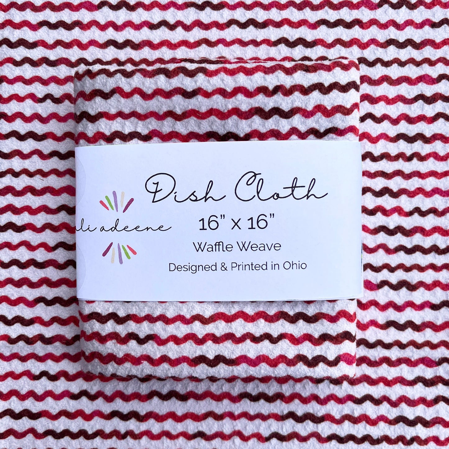 Holiday Ribbon - Dish Cloth