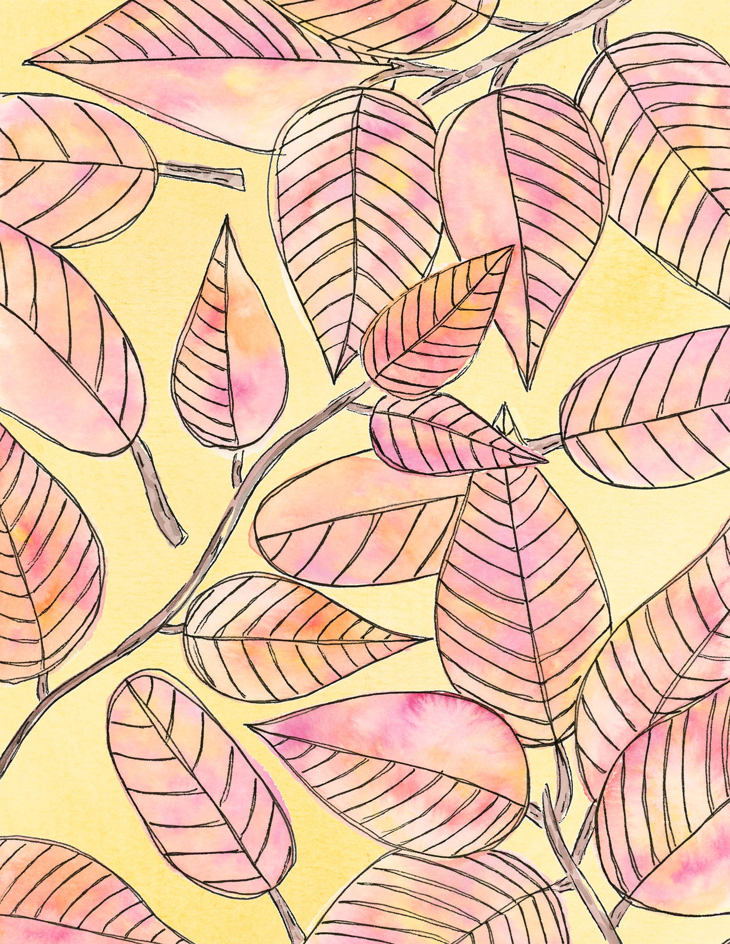Autumn Leaves - Greeting Card