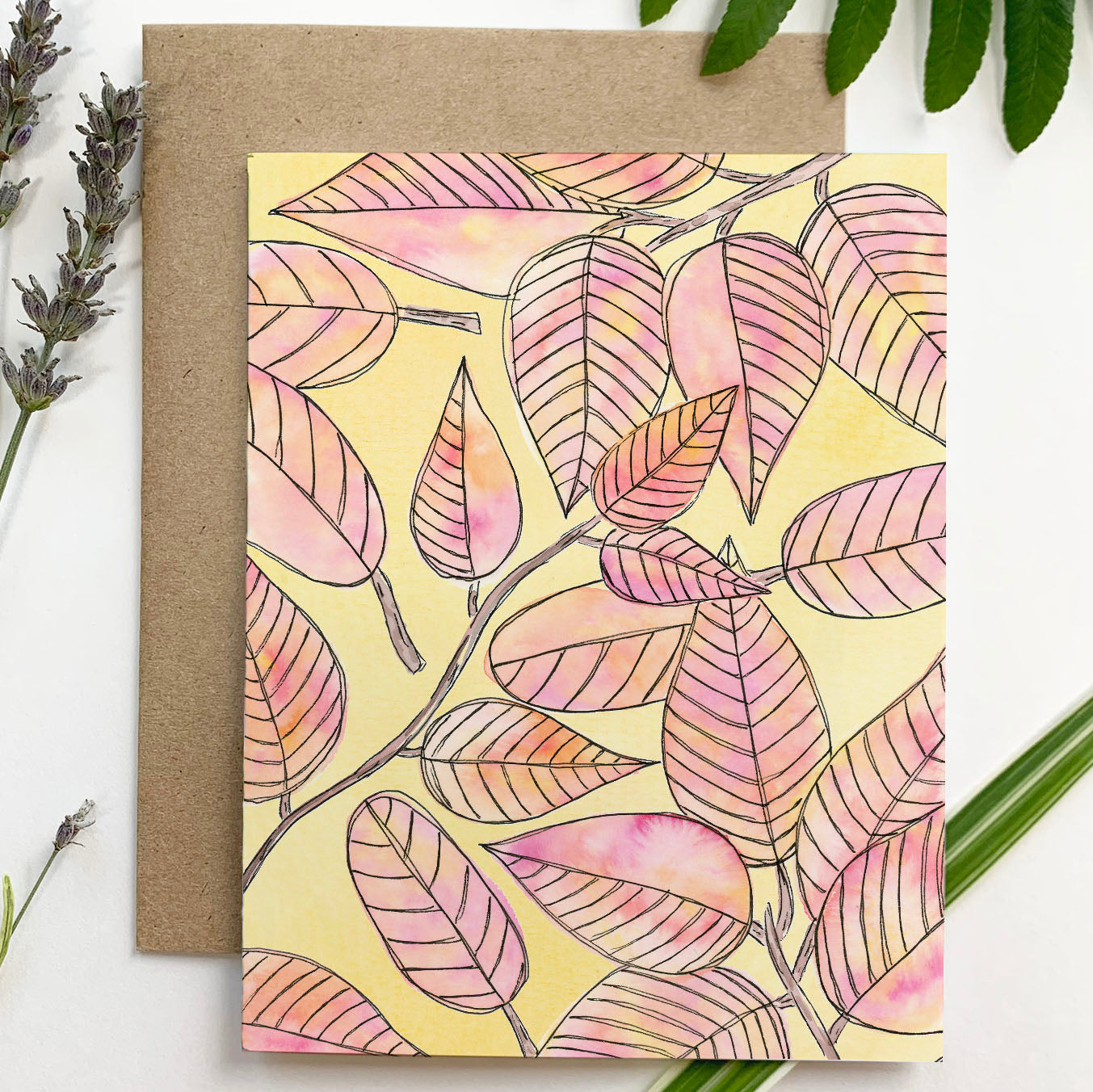 Autumn Leaves - Greeting Card