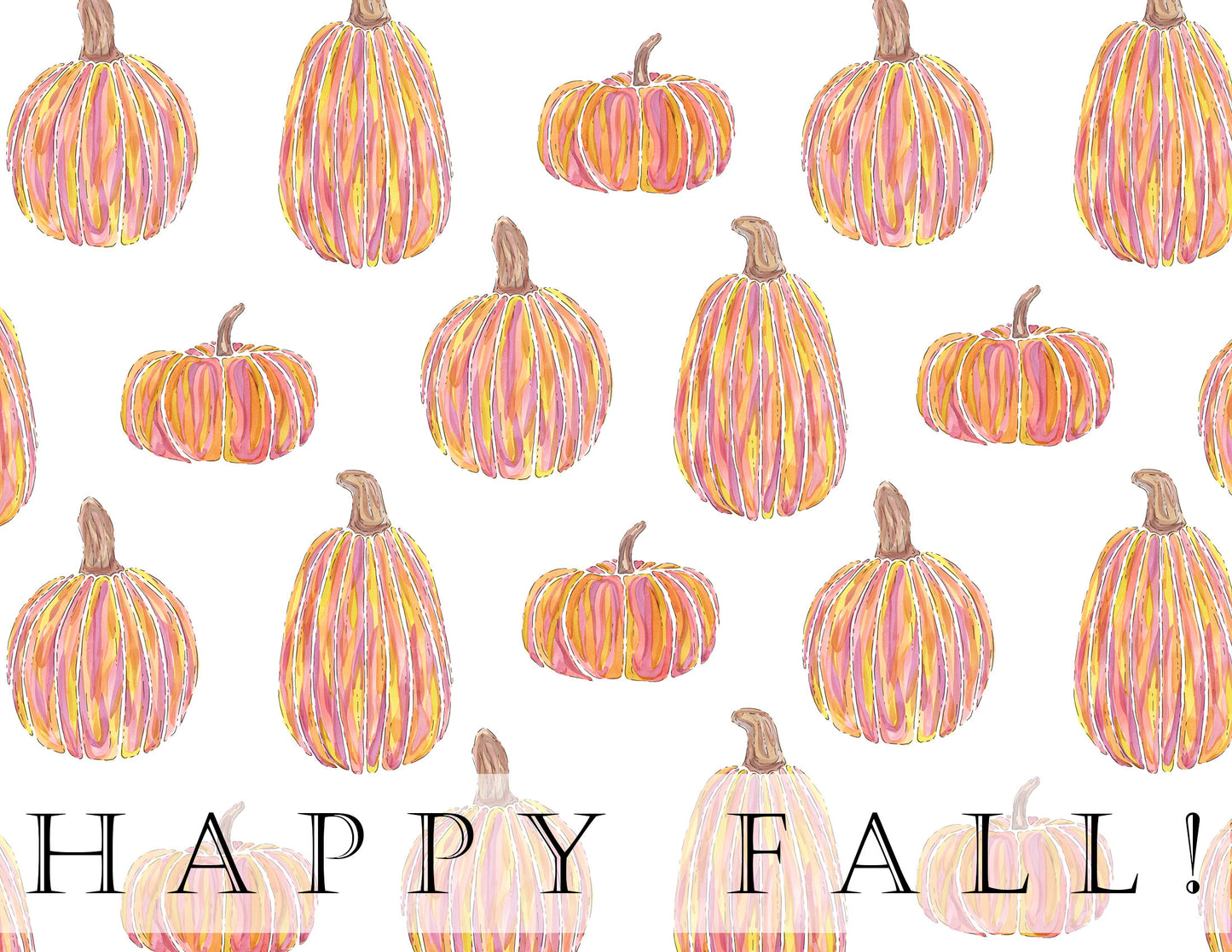 Pumpkin Patch, "Happy Fall!" - Greeting Card