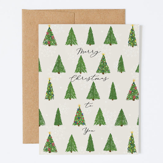 "Christmas Tree Farm" - Greeting Card