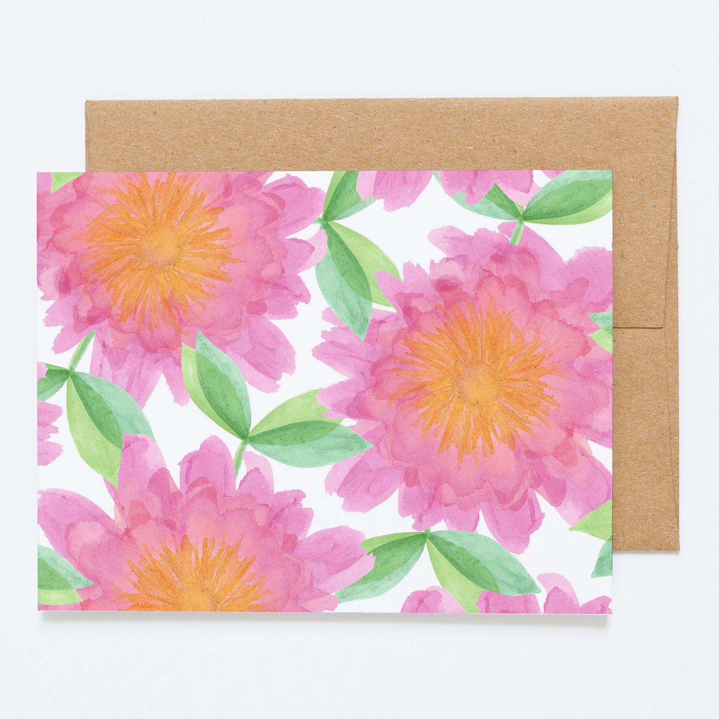 Peonies - Greeting Card