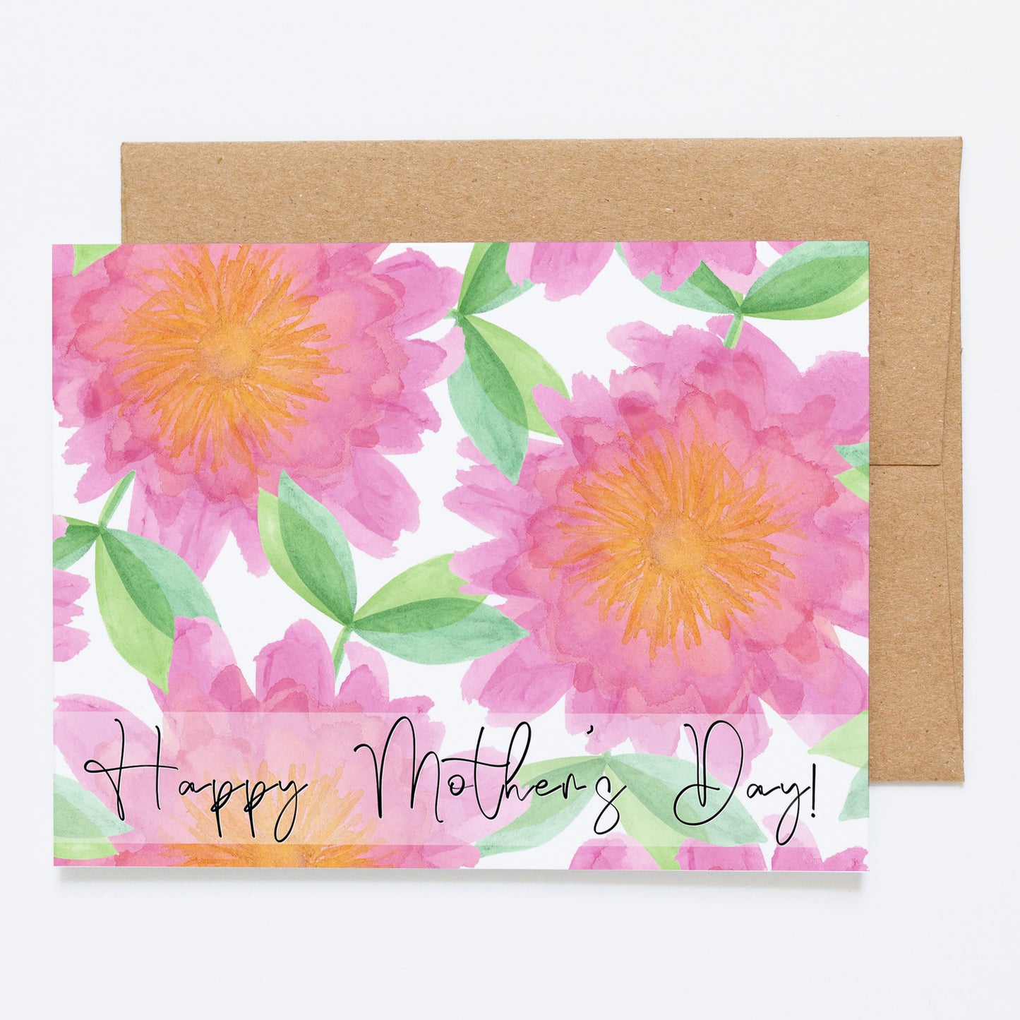 Peonies, "Happy Mother's Day!" - Greeting Card