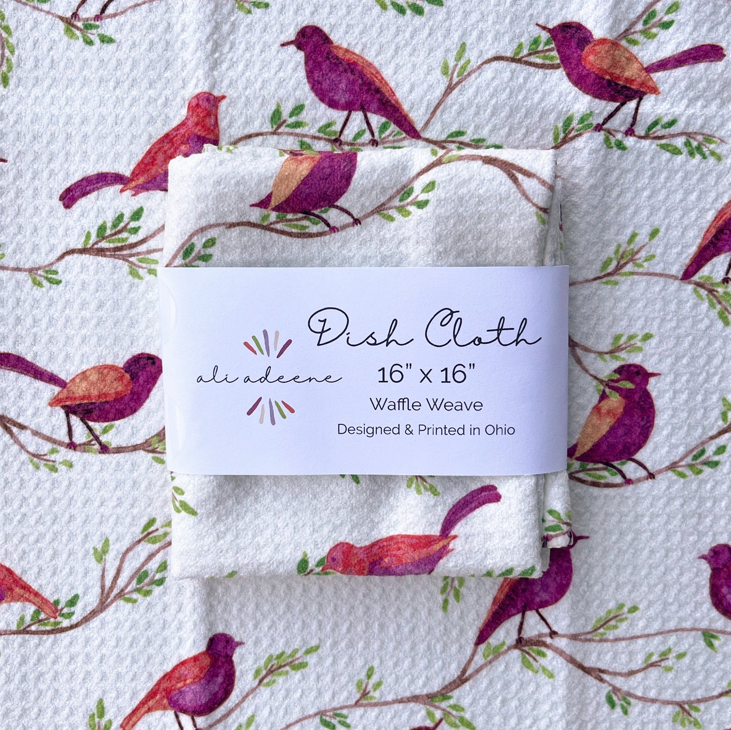 Trailing Birds - Dish Cloth