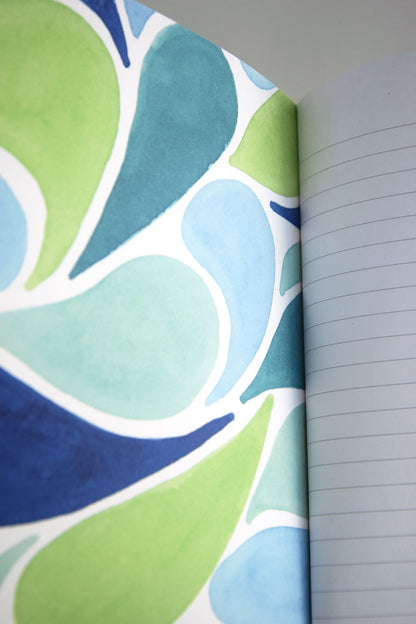 "Blue Meadow" Layflat Notebook - Small