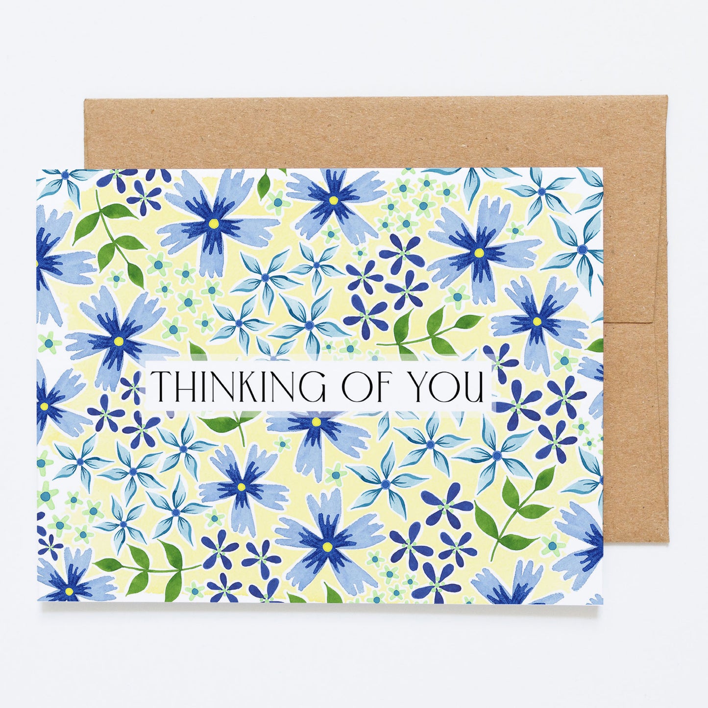 Blue Meadow, "Thinking of you" - Greeting Card