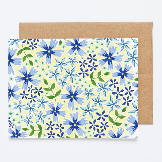 Blue Meadow - Greeting Card