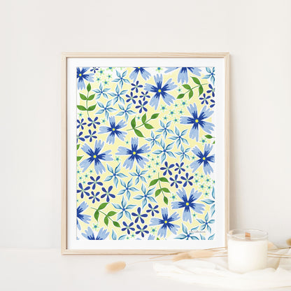 Blue Meadow - Art Print