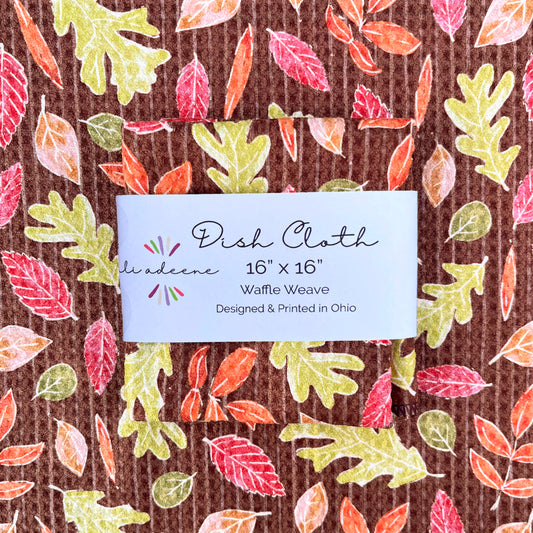 Falling Leaves - Dish Cloth