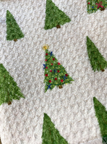 "Christmas Tree Farm" Waffle Towel