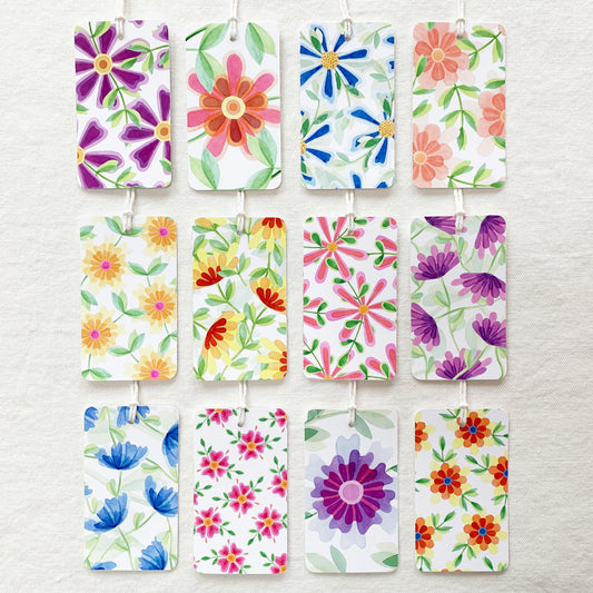 Floral Gift Tags - Set of 12 (Assorted)