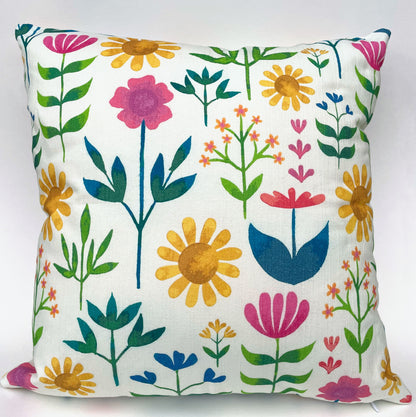 Folksy Throw Pillow Cover