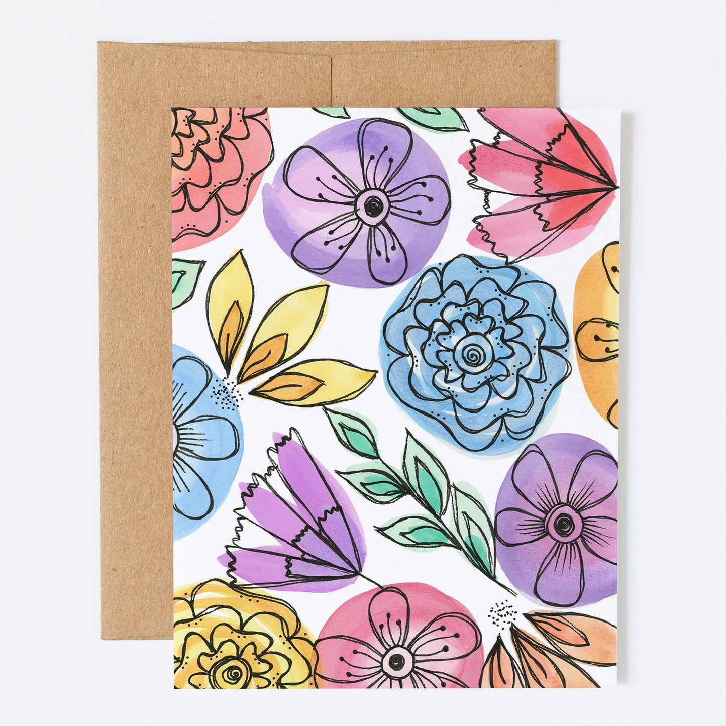 Fresh Cut Flowers - Greeting Card