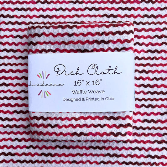 Holiday Ribbon - Dish Cloth