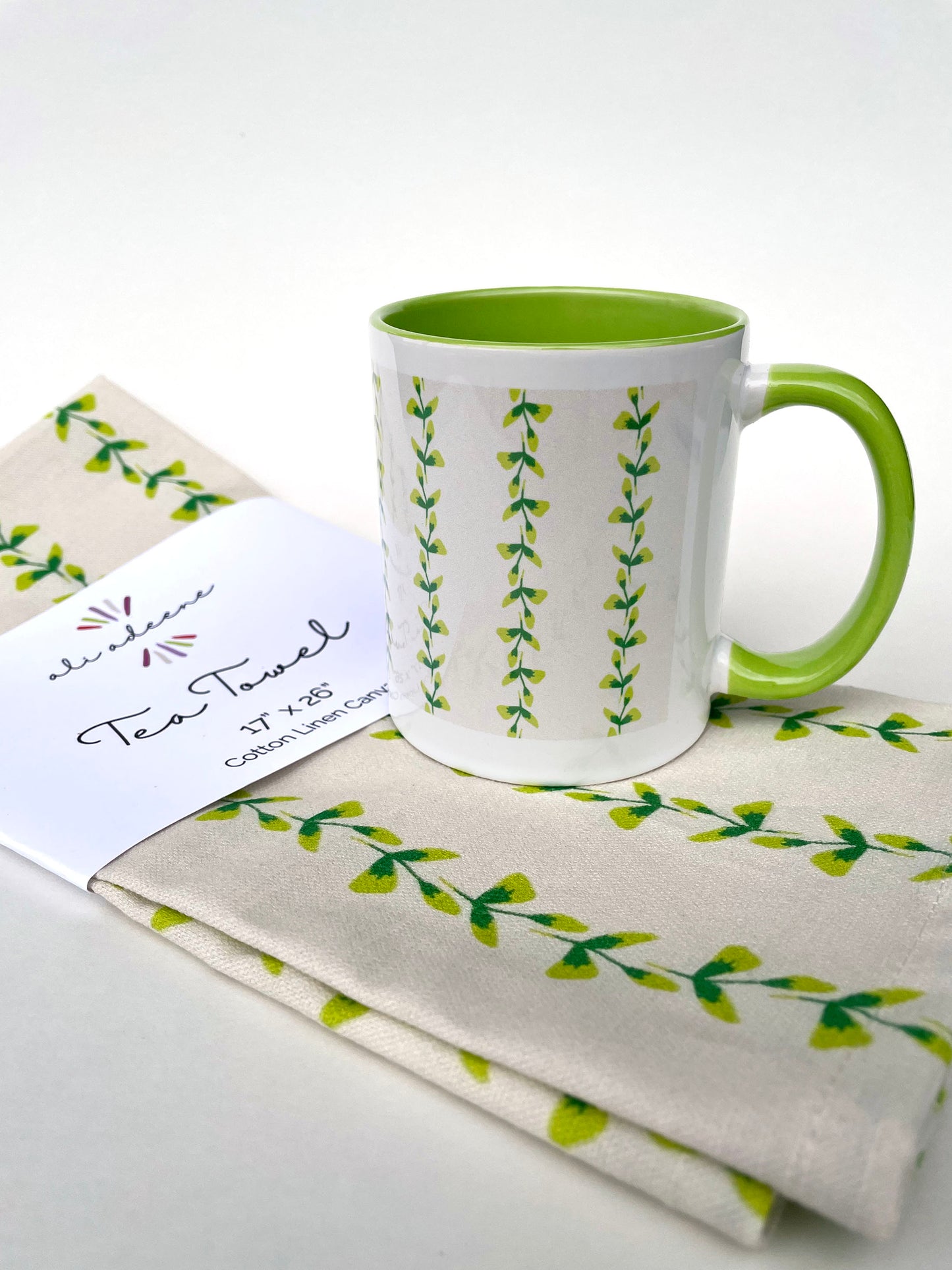 Vining Greenery Tea Towel