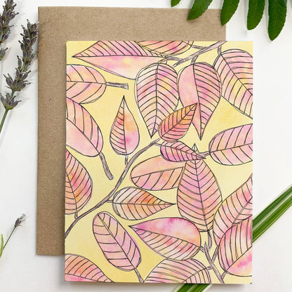 Autumn Leaves - Greeting Card