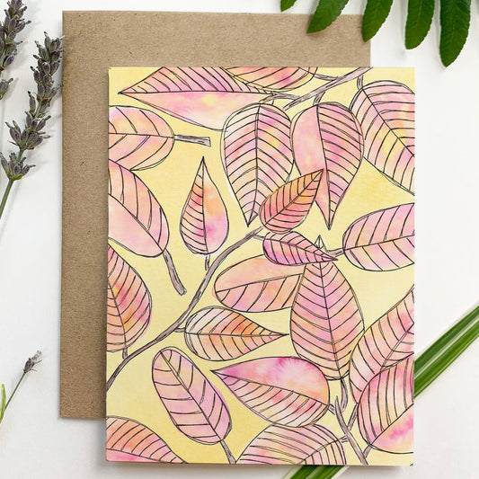 Autumn Leaves - Greeting Card