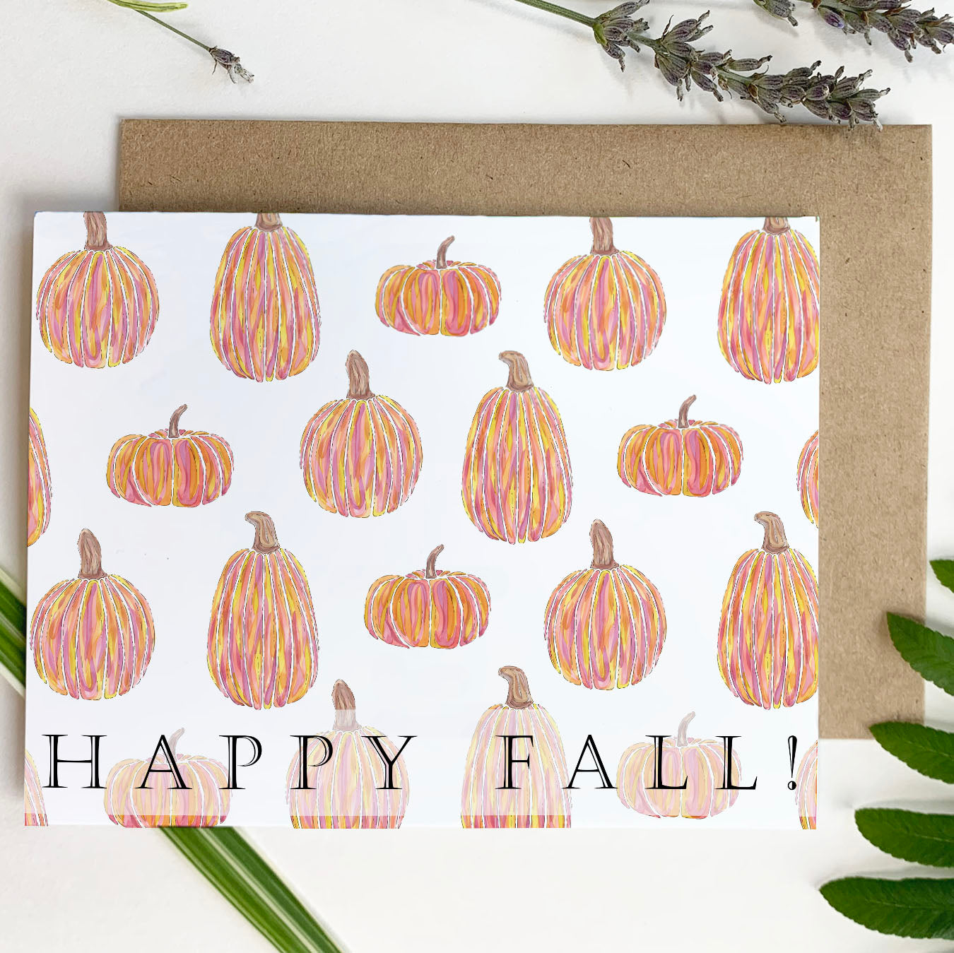 Pumpkin Patch, "Happy Fall!" - Greeting Card
