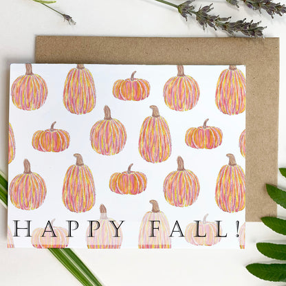Pumpkin Patch, "Happy Fall!" - Greeting Card
