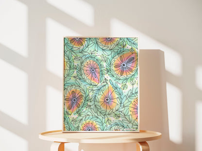 Sunburst Blooms - Art Print