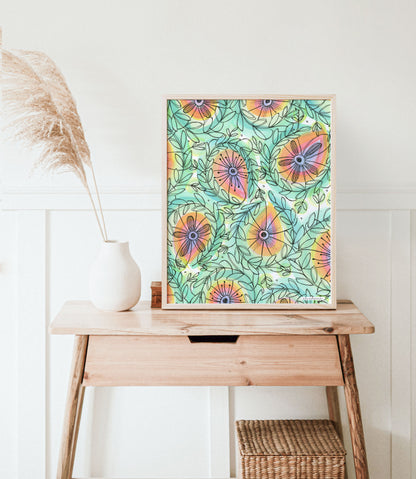 Sunburst Blooms - Art Print