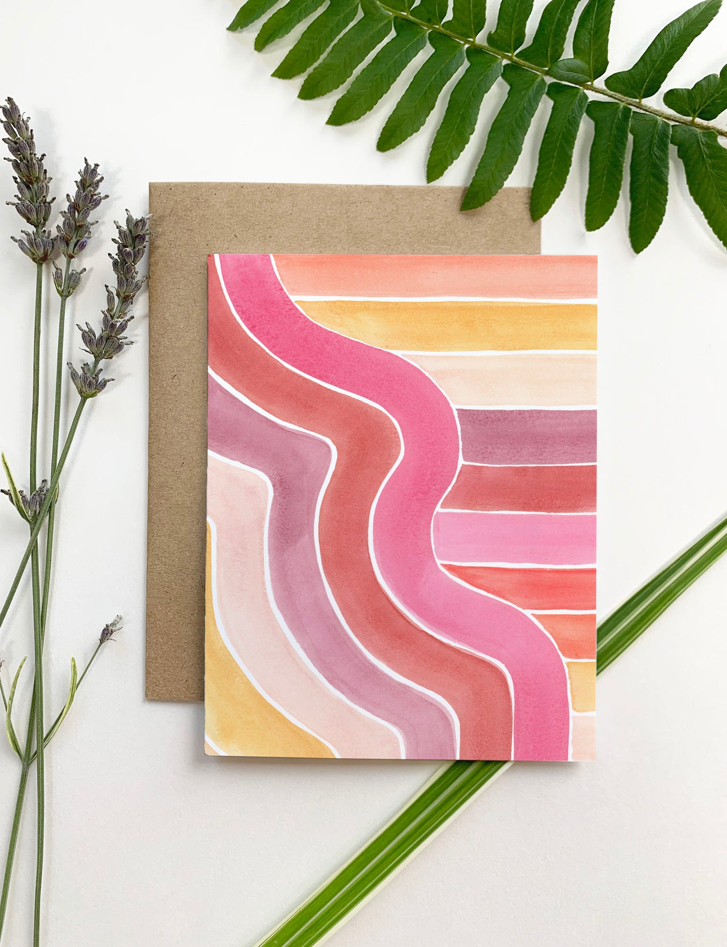 Sunset Stripes - Greeting Card