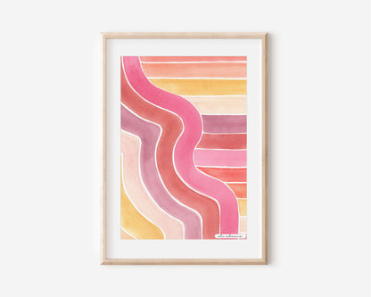 Sunset Stripes - Art Print