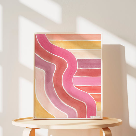 Sunset Stripes - Art Print